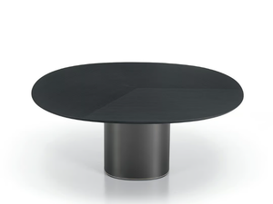 HOLO PILLAR - Oval dining table _ Kristalia