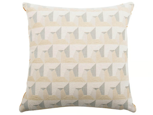 CARRE' 477-19 - Square geometric cotton cushion _ L'Opificio