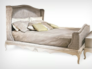 RODOLFO - Double bed with upholstered headboard _ L'Origine