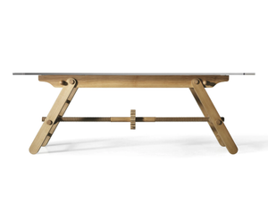 COMPASSO - Height-adjustable ash table _ L'Ottocento