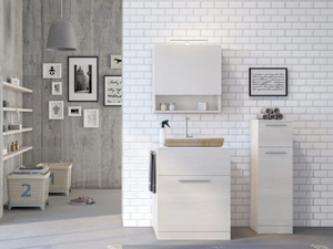 URBAN LAUNDRY 04 - Laundry room cabinet with sink _ LEGNOBAGNO