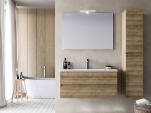 SOFT 05 - Wall-mounted vanity unit with drawers _ LEGNOBAGNO