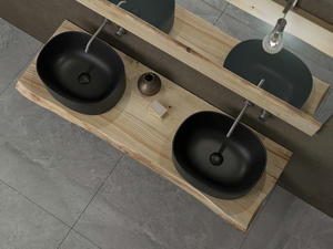 LIFE 05 - Double washbasin countertop _ LEGNOBAGNO