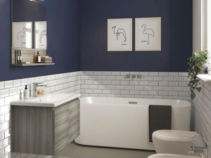 SOFT 08 - Wall-mounted vanity unit with doors _ LEGNOBAGNO