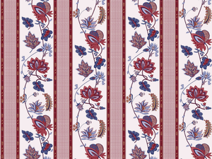 AGLAÉ - Nonwoven wallpaper with floral pattern _ LELIEVRE