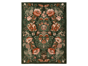 CHEDIGNY - Custom rectangular wool rug with floral pattern _ LELIEVRE