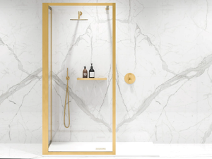 MAYFAIR - KIT C - Modular glass Walk in shower with tray _ LUSSO