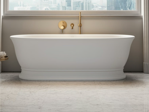 MORITZ - Freestanding oval Resin Stone bathtub _ LUSSO