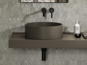 NUVO - Countertop round Resin Stone washbasin _ LUSSO