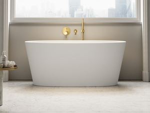 OVAL - Freestanding oval Resin Stone bathtub _ LUSSO