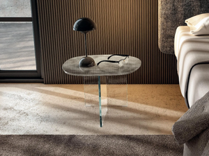 PLEASURE - Glass bedside table _ Lago