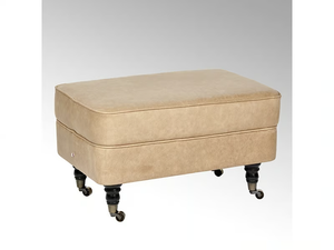 CONTINENTAL - Upholstered fabric footstool _ Lambert