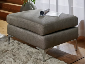 CORNER - Upholstered fabric footstool _ Lambert