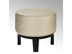 ROUSSEAU - Upholstered low fabric stool _ Lambert