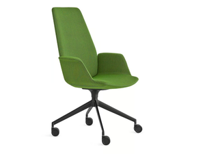 UNO - Fabric office chair with armrests with 4-Spoke base _ Lapalma