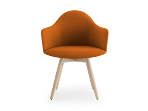 EDIT - Upholstered fabric chair with armrests _ Lapalma