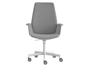 UNO - Swivel office chair with armrests with 5-Spoke base _ Lapalma