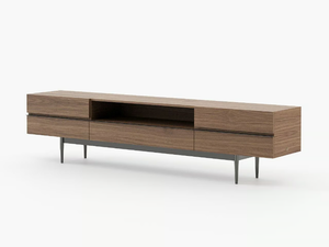 LAGOS - Low wooden TV cabinet with drawers _ Laskasas