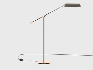 RANDOLPH - Reading stainless steel floor lamp _ Laskasas