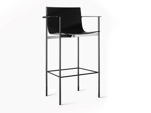 OMBRA - High stool with armrests with back _ Lema