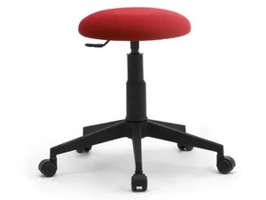 SALOON - Swivel fabric office stool with castors with 5-Spoke base _ Leyform