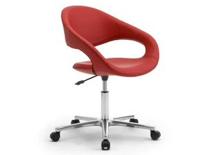 SAMBA - Height-adjustable Eco-leather office chair with castors _ Leyform