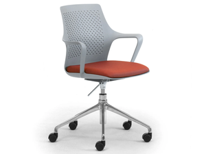 IPA - Swivel polypropylene office chair with armrests _ Leyform