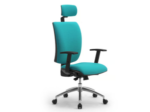 SPRINT-X - Height-adjustable fabric office chair with headrest _ Leyform