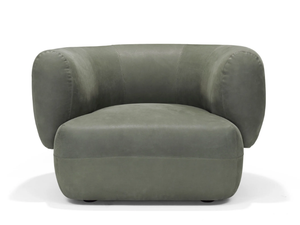 ARP - Leather armchair with armrests _ Linteloo