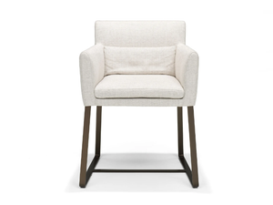 PAVIA - Sled base fabric chair with armrests _ Linteloo