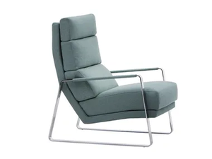 KONE - Sled base fabric armchair high-back _ Linteloo