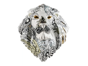 LION MASK / WILD NATURE - Porcelain decorative object _ Lladró