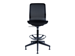 SMARTLIGHT - Height-adjustable Nylon® office stool with 5-Spoke base _ Luxy