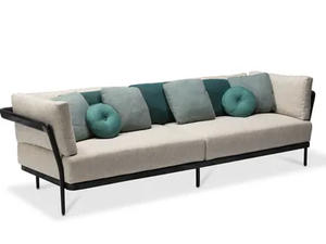 FLOWS - 3 seater fabric sofa _ MANUTTI