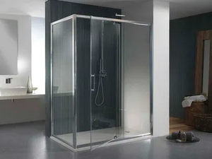 MORE LIVE PVF - Corner glass shower cabin _ MEGIUS