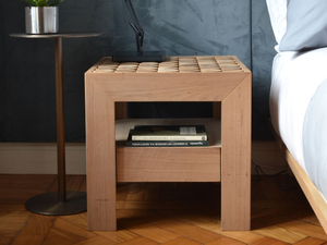 SOFIA - Solid wood bedside table with drawers _ MG12