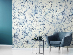 AGATEA - Sound absorbing wallpaper with floral pattern _ MILLE997