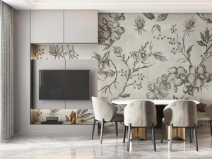 SHEBBYS - Panoramic wallpaper with floral pattern _ MILLE997