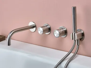 SYNTH 4490+0426+0700+G20 - Wall-mounted stainless steel bathtub set _ MINA