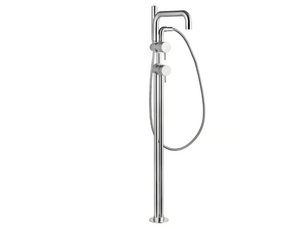 STIRIANA 6780400T - Floor standing stainless steel bathtub mixer with hand shower _ MINA