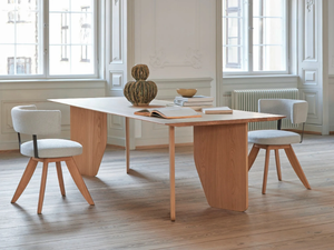 CUT - Rectangular solid wood table _ MORE