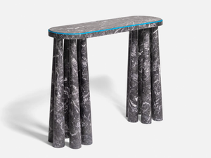 BOGDAN - Oval marble console table _ MOVIMENTO