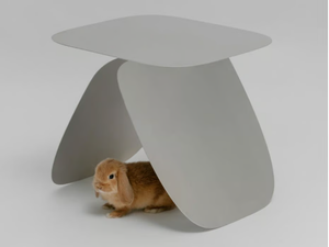 BUNNY TABLE - Square low steel coffee table for living room _ MOVIMENTO