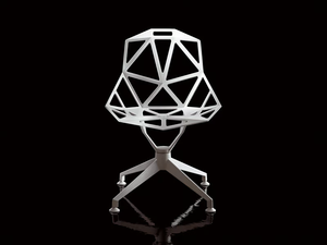 CHAIR ONE 4STAR - Trestle-based die cast aluminium chair _ Magis