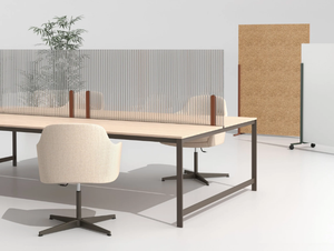 HINOKI - Polycarbonate desktop partition _ Manerba