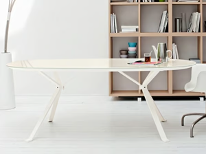 REVO - Glass office desk / meeting table _ Manerba