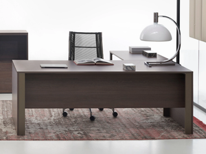 YOU-ECO - L-shaped wooden executive desk _ Manerba