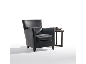 MORGANA - Leather armchair with armrests _ Marac