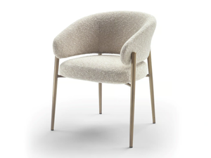 LINDA - Upholstered fabric chair with armrests _ Marelli