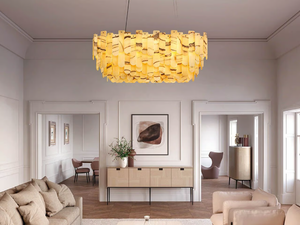 ROYALE S 24/120/50 OV - Onyx pendant lamp _ Masiero